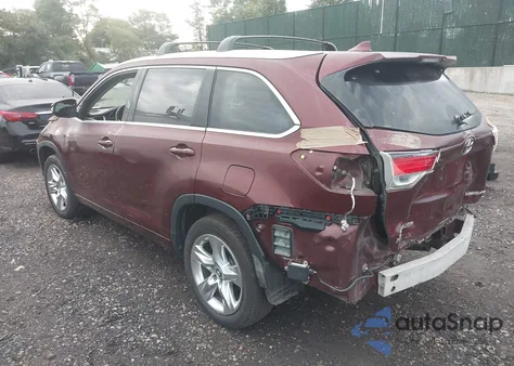 2016 Toyota Highlander Limited Platinum V6 from USA, damaged, VIN 5TDDKRFH3GS322992